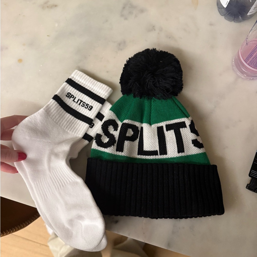 Splits59 Green and Black Women's Beanie and high socks